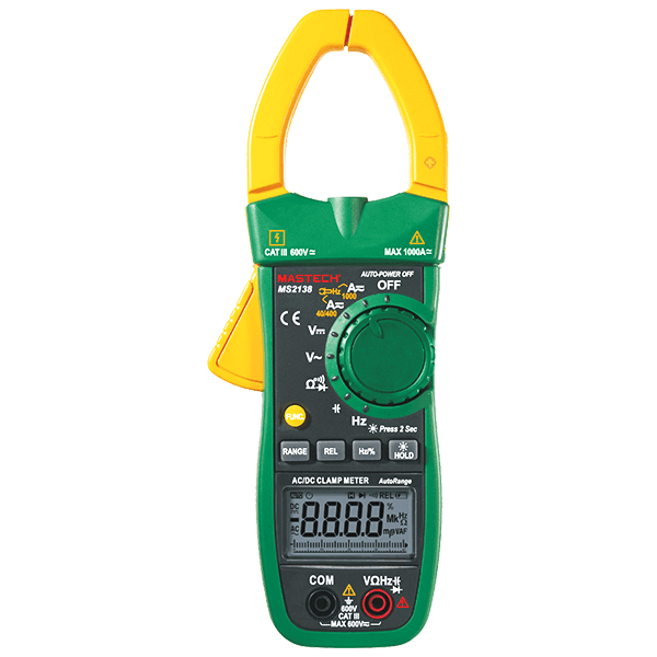 Mastech MS2138 Digital AC/DC Clamp Meter